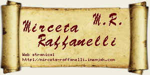 Mirčeta Raffanelli vizit kartica